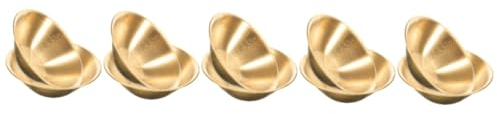 YARNOW 10 Pezzi insalatiera ciotole di riso ciotola coreana piatto di antipasti ciotola da portata domestica ciotole di metallo per impastare campeggio contenitore Acciaio inossidabile