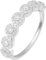 MOONEYE 0,85 ctw runde Form Moissanit-Diamant Stapelbarer Halo Verlobungsring aus 925er-Sterlingsilber für Damen Sterlingsilber, 66