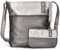 Zwei Damen Umhängetasche JANA J10 Crossbody Bag 5 Liter Handtasche im Canvas-Stil im Bicolor-Design + passender Kosmetikbeutel/Geldbeutel gratis (cosmos)