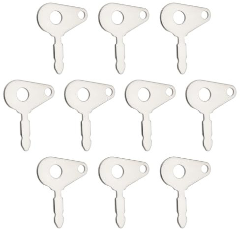 OTOTEC Lot de 10 Clés d'allumage de Rechange en Acier Inoxydable pour Tracteur Compatible avec Lucas Style 35670 Compatible avec JCB Compatible avec Massey Ferguson