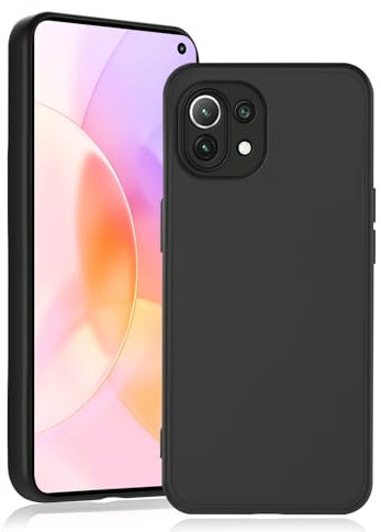 Agedate Hülle für Xiaomi 11 Lite Handyhülle, Ultra Dünn Schutzhülle Kompatibel mit Xiaomi Mi 11 Lite 5G, Weiches Silikon Anti-Öl, Slim Stoßfeste für Mi 11 Lite 4G Case, Vollständiger Kameraschutz
