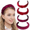 YBCCBY 4PCS Bandeau Cheveux Femme, Bandeaux Rembourrés en Velours pour Femme Serre Tête Tressé en Velours Vintage Bandeaux Larges en Tissu Bandeau en Velours Serre pour Femmes et Filles