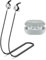 Anti-loss strap for headphones, compatible with Beats Solo Buds, soft silicone anti-lost lanyard, suitable for outdoor sports, running, fitness (black)