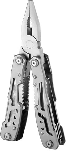 14-in-1 Multitool Pliers Multi-Functional Utility Tools, Durable Stainless Steel Multi-Purpose Pocket Tool Folding Pliers for Outdoor Activities, DIY Activities