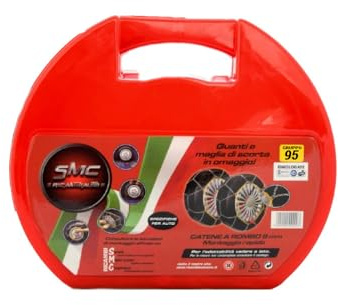 SMC Catene da Neve OMOLOGATE O-Norm TUV SMC 9mm Per Pneumatici 205/60 R 16