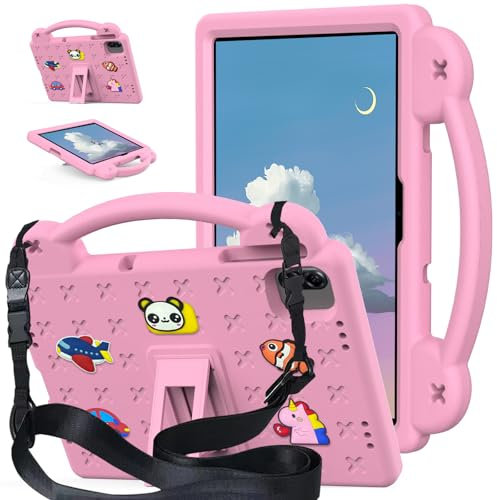 AKABEILA Custodia per tablet Honor Pad X9 11 inch 2024/X8a 2024 carino custodia protettiva bambini antiurto con tracolla maniglia supporto