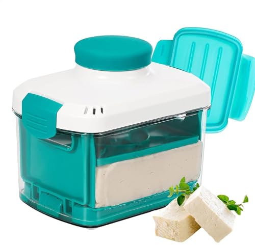 Wusideday Vegan Bean Curd Press, Bean Curd Cutter Press, Adjustable Juice Press Bean Curd Strainer, Tofus Press Machine for Maintain The Shape of Bean Curd