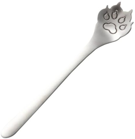 Cat paw Shaped Spoon, Stainless Steel Coffee Spoon, Tea Spoon Kitchen Tool, Mixing Spoon