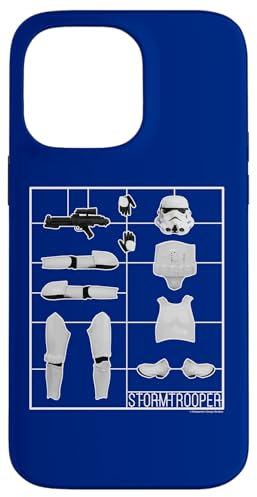 Kit modello retrò Stormtrooper originale Custodia per iPhone 14 Pro Max