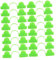PAMINGONO 50 Pièces Clips de Plastique pour Bâche Thermique pour Films de Accessoire de Jardinage Pratique