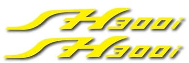 Adesivi Ruota Adesivi per Ruote Moto Decalcomanie Casco Serbatoio Carburante Decalcomanie Riflettenti Segnali per H&Onda Sh 300I 300 I I FH 300i Adesivi Ruote per Cerchioni(Giallo)