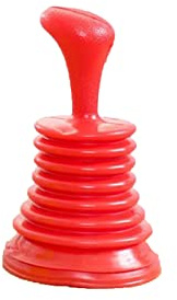 1 Pcs Powerful Mini Home Plunger for All Drain Types Covcow Sink and Drain for Bathroom, Kitchen Small Hand Held Pump Cleaner for Sinks (Red)