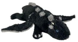 Nemu Nemu Animals 6293050 Plüschtier, Drache Yoru, Kuscheltier, extra weich und kuschelig, Stofftier, Designed in Japan, Kuschelkissen, Größe S, 20cm