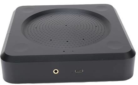 Dpofirs Konferenzmikrofon, 360 ° Sprachabholungskonferenzredner mit 3A -Stornierung für Fernunterricht, Telemedizin, Gerichtssäle