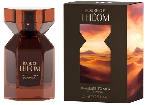 HOUSE OF THÊOM Timeless Tonka Eau de Parfum 75 ml – Orientalisches Parfum mit Safran, Geranie & Tonka – Unisex Parfüm für Damen & Herren – Warm & würzig – Langanhaltend