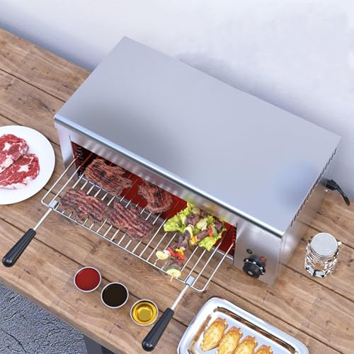 Großer Elektrischer Tischgrill 30L Mit 2000W - 4 Individuell Höhenverstellbare Grillstufen, Präziser Thermostat (50-300°C), Raucharmes Und Gleichmäßiges Grillen