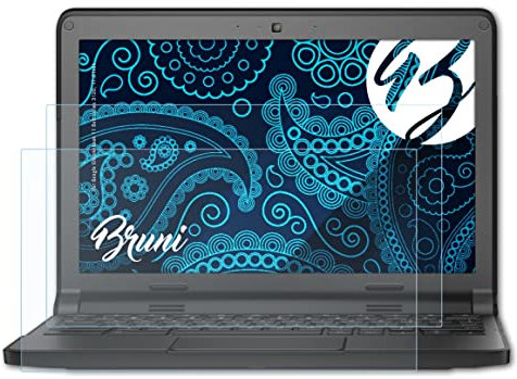 Bruni Película Protectora compatible con Google Chromebook 11 Dell series 3120, 11.6 Inch Protector Película, claro Lámina Protectora (2X)