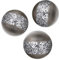 Creative Scents Schonwerk Silber Deko Kugeln für Schalen und Vasen (3er Set) Harz Kugeln für Wohnzimmer, Esszimmer, Couchtisch Tafelaufsatz Dekor - Tolle Geschenkidee (Rissiges Mosaik)