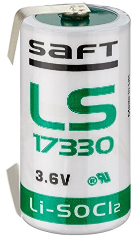 Saft Lithium LS-17330 3,6 V 2,1 Ah mit U-Lötfahne