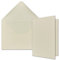FarbenFroh by GUSTAV NEUSER A5 Doppelkarten Set inklusive Briefumschläge - 100er-Set - Blanko Naturweiß Einladungskarten in Creme-Weiß - Faltkarten mit Umschlägen