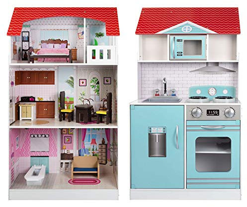 ColorBaby - Cocina y Casa de muñecas 2 en 1 (85292)