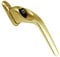 ASEC Offset Window Handle - Right Hand Gold