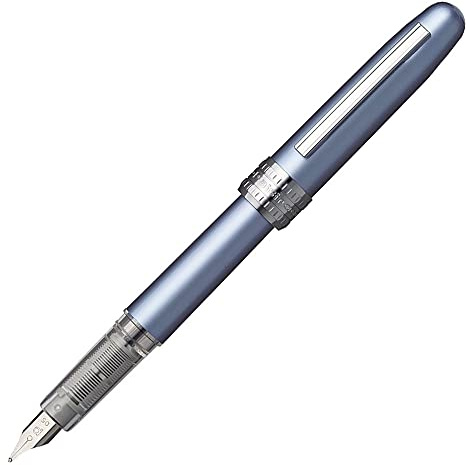 Platinum Plaisir Frosty Blue Fountain Pen (Medium)