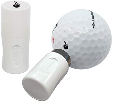 Asbri Golf Gekreuzte Finger Golfball-Stempel, Schwarz, Crossed