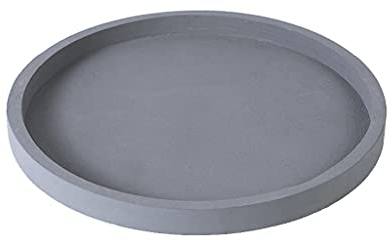 Soucoupe pour pot de fleur rond, soucoupe de pot de plantes succulentes, Plateau de base de bonsaï, Bacs à plantes pour rebord de fenêtre pour intérieur extérieur ( Color : Gray , Size : 40cm/15.7in )