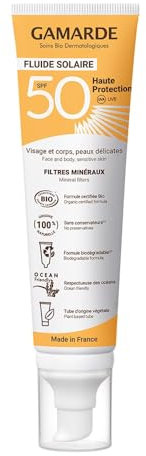 Fluide Solaire Spf 50 Bio 100ml Haute Protection Gamarde