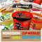 Nong Shim Shin Cup Noodles 6 Assorted Flavours Instant Ramen Box (Pack of 12)