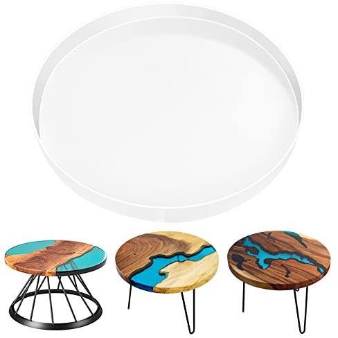 Stampo Grande da 61 cm in Resina - Rotondo in Silicone per Tavolo, Tavolino da Caffè, Salumi - Decorazione Fai da Te per la Casa