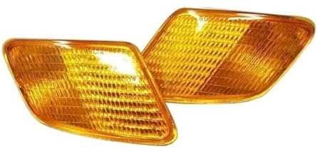 PAAR SET TRANSPARENT KUNSTSTOFFE GEMME GLÄSER GLÄSER BLINKER VORNE BLINKER FÜR PIAGGIO APE 50