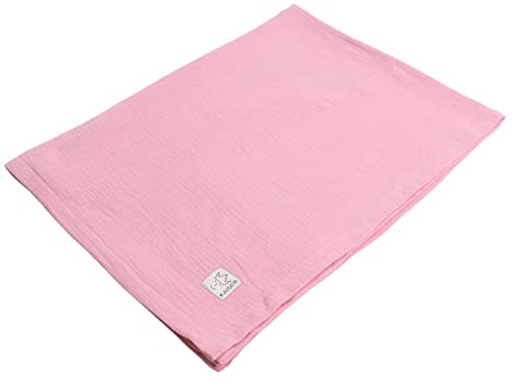 Kaiser 65310491 Playa Summer Blanket Musselin/Frottee atmungsaktive Babydecke Ganzjährig Neugeborene Kinderwagendecke Babyschalendecke Fb.Birdal Rose