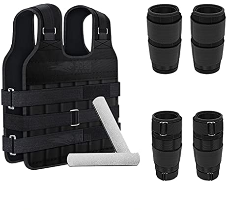 Gewichtswesten-Set, verstellbare Gewichtsweste, Handgelenkgewichte für das Laufen, Gymnastik, Fitness, Sporttraining (Color : 30kg)