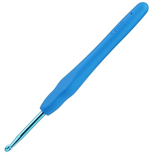 Benlay 4.0 mm Häkelnadeln Zum Häkeln Und Stricken, Ergonomische Häkelnadeln Mit Weichen Griffen Für Arthritische Hände, Leichtes Und Bequemes Häkelwerkzeug, Häkelwerkzeug Für Strickanfänger