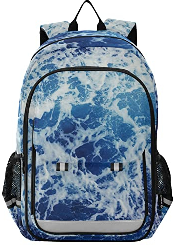 Vnurnrn Kunst Bibo Meer Tage Schulter Rucksack Schulrucksack Jungen Mädchen Kinder Reflektierender Laptop Rucksäcke Kinderrucksack Für Schule
