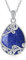 YAFEINI 925 Sterling Silber Lapislazuli Kette Filigrane Träne Lapislazuli Anhänger Halskette Schmuck für Damen Mädchen (Q-Lapis Lazuli Kette)