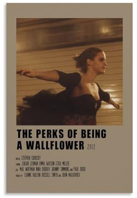 EVMILA The Perks of Being A Wallflower (2012) Poster, dekoratives Gemälde, Leinwand, Wandposter und Kunstdruck, modernes Familienschlafzimmer-Dekor-Poster, 20 x 30 cm