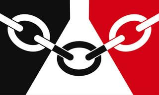 black country county flag fridge magnet handmade in uk
