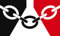 black country county flag fridge magnet handmade in uk