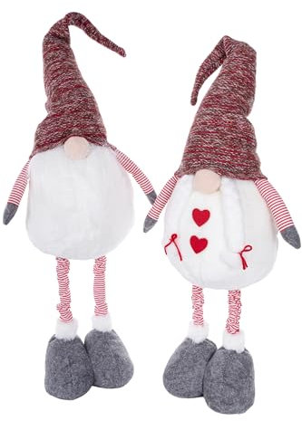 Wohnando Weihnachtswichtel Teleskopbeine - Doppelpack - Ausziehbare Festfreude