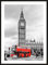 HUBDECO Bild Wanddekoration Poster - Hochwertiges Poster gedruckt auf 200g/m2 Posterpapier - Tolle Zimmerdekoration - Schlafzimmer Bilder - Ohne Ramen - 70x50cm - Big ben london
