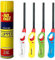 4 X BBQ Multicolour Refillable Safety Candle Fire Lighters With 1 Clipper Gas Refill Bottle