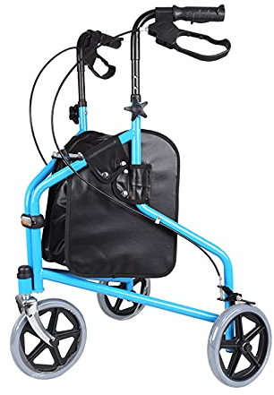 Generisch Rollator Walker Leicht Faltbar für Senioren - Heavy Duty Dreirad 3 Rad Walker für ältere Männer Frauen - Indoor/Outdoor