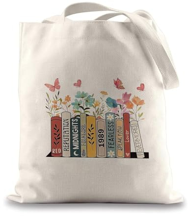 Vulevirtue Bolsa de Tela Bonita y Personalizada, Tote Bag para Amantes de la Música, Cantante Fans, Mujer, Novia, Mamá