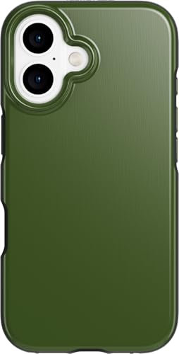 Tech21 EvoDusk for iPhone 16 Compatible with MagSafe - Impact Protection Case 15x Military Standard Tested - in Green/Black