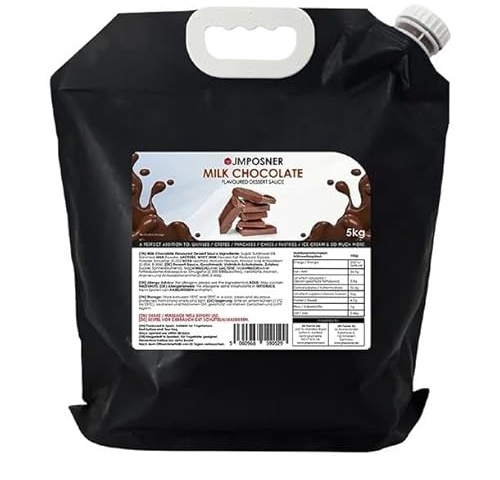 JM Posner Liquid Milk Chocolate Sauce Spout Bag (5kg)