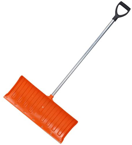 Pala da Neve, Grande Lama in Plastica, con Impugnatura Ergonomica, per Rimozione neve da Vialetto, Auto, Casa e Giardino