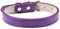 AKORD Real Leather Adjustable Pet Puppy Dog Collars with D Ring Safety, Large, Purple